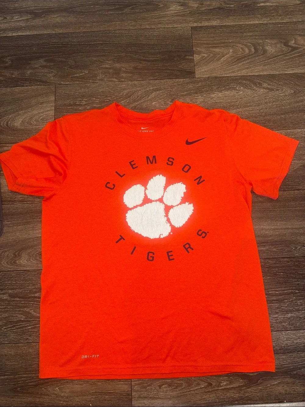 Nike Orange Clemson Tigers Paw Graphic Tee